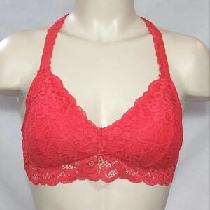 SMALL Xhilaration Push Up Racerback Lace Bra Bralette Beach Pink‎  New with Tags